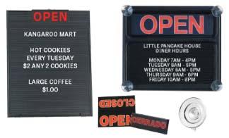 Open/Close Letter Boards
