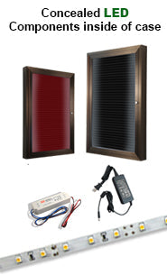 EXTRA LARGE Indoor LED Lighted Enclosed Letter Boards