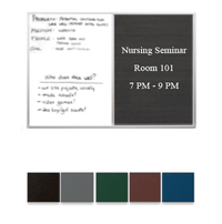 Combo Board 18x12 Metal Framed Marker Board Letter Board (Open Face with Silver Trim)